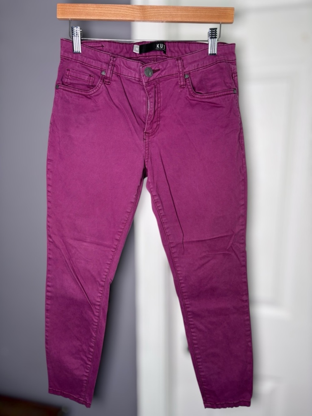 Kut from the Kloth Donna Purple Skinny Jeans Size 6P